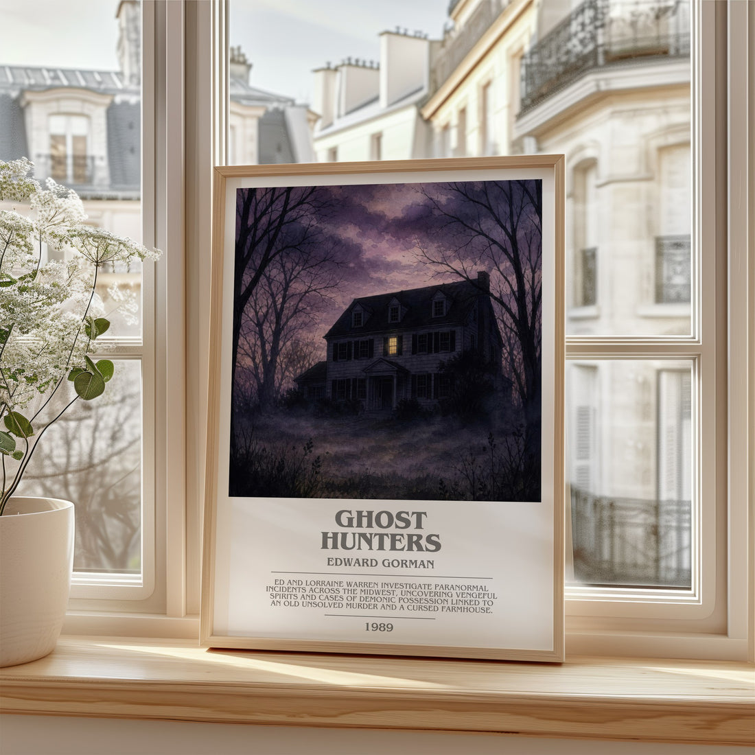 Ghost hunters bookish poster colour and style options – Edward Gorman book art