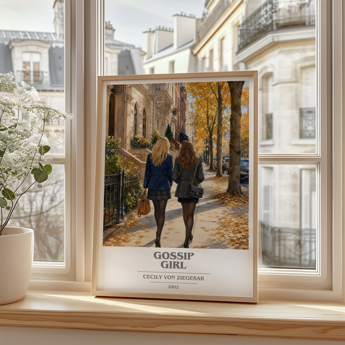 Gossip Girl book cover poster colour and style options – Cecily von Ziegesar book art