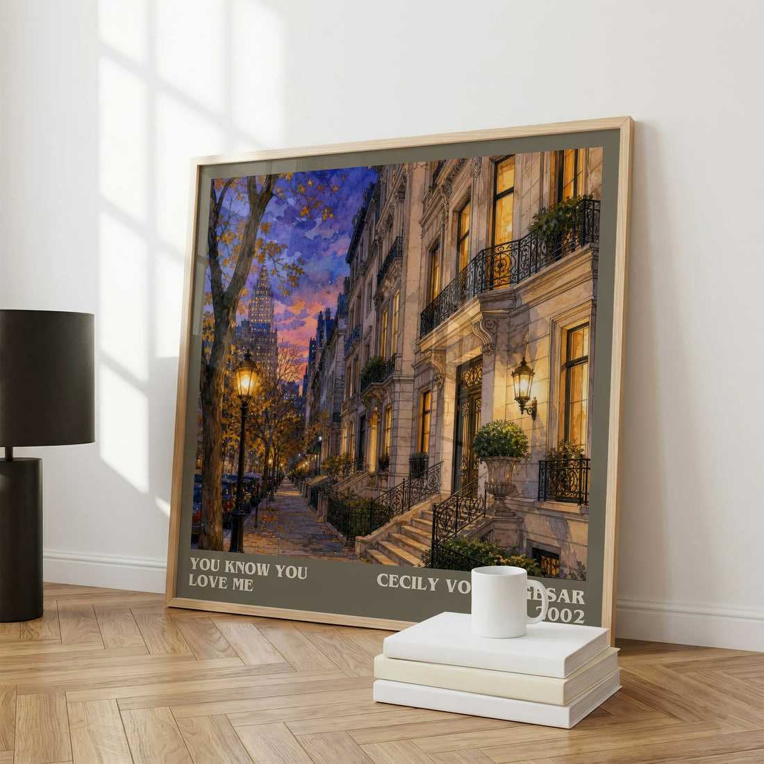 You Know You Love Me literary print framed by window – literary home decor