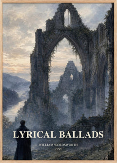 Lyrical Ballads Book Watercolour Illustration by William Wordsworth