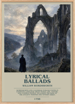 Lyrical Ballads Bookish Wall Art by William Wordsworth
