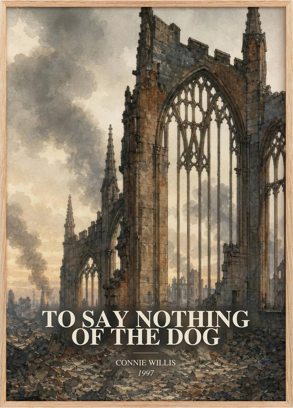 To Say Nothing of the Dog Book Watercolour Illustration by C. Willis