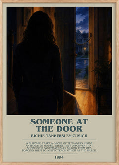 Someone at the door Bookish Wall Art by Richie Tankersley Cusick