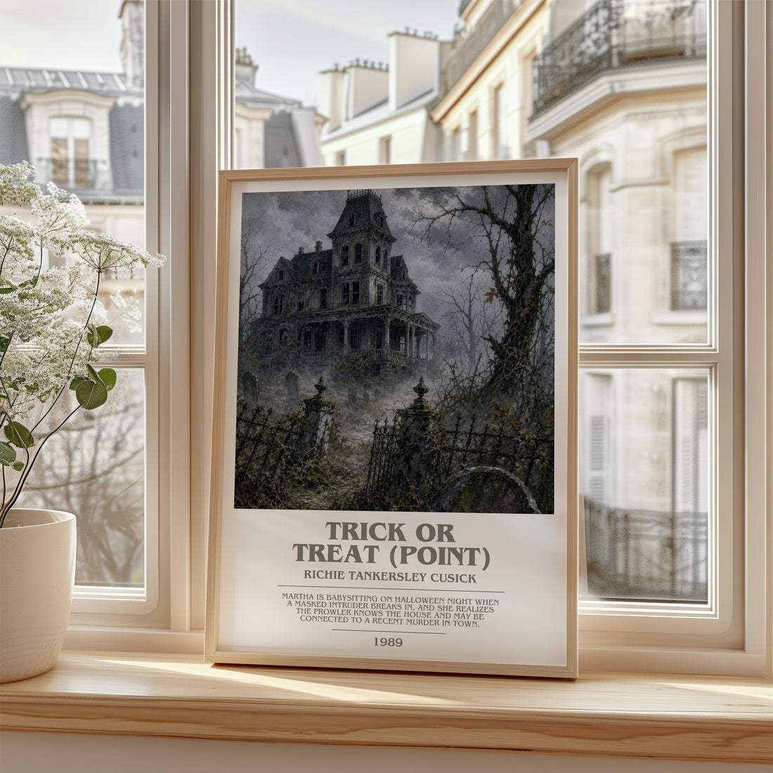 Trick or Treat (Point) bookish poster colour and style options – Richie Tankersley Cusick book art