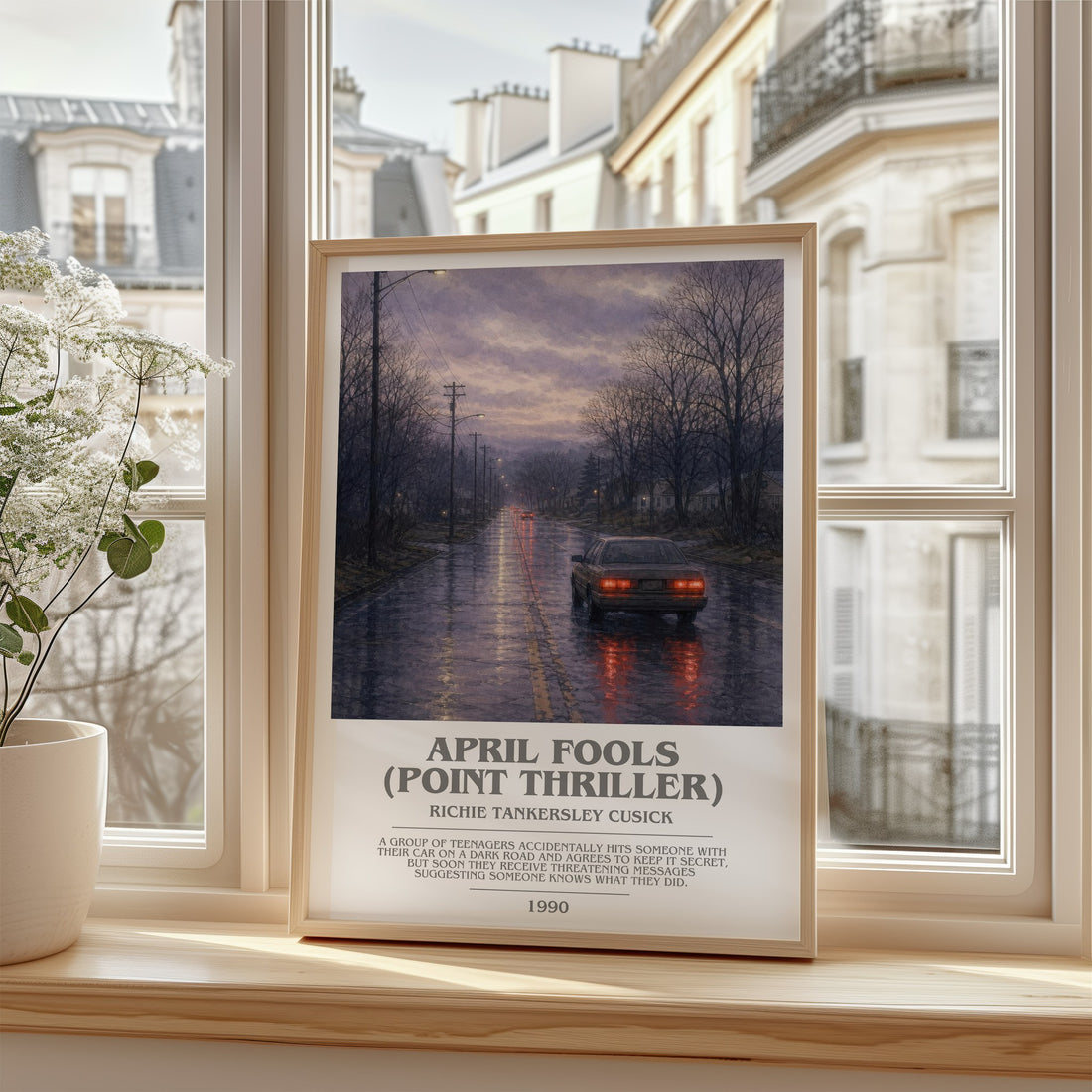 April Fools (Point Thriller) bookish poster colour and style options – Richie Tankersley Cusick book art