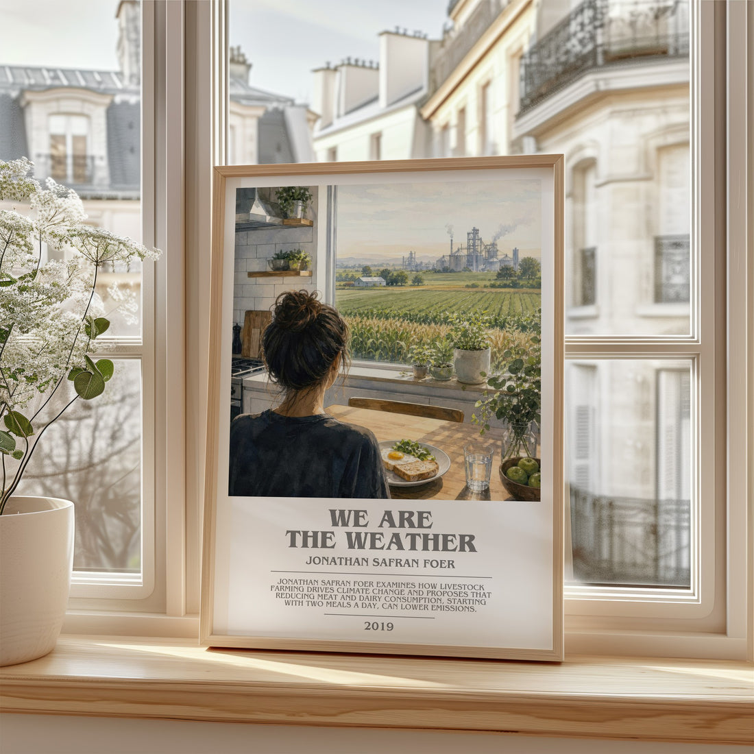 We are the weather bookish poster colour and style options – Jonathan Safran Foer book art