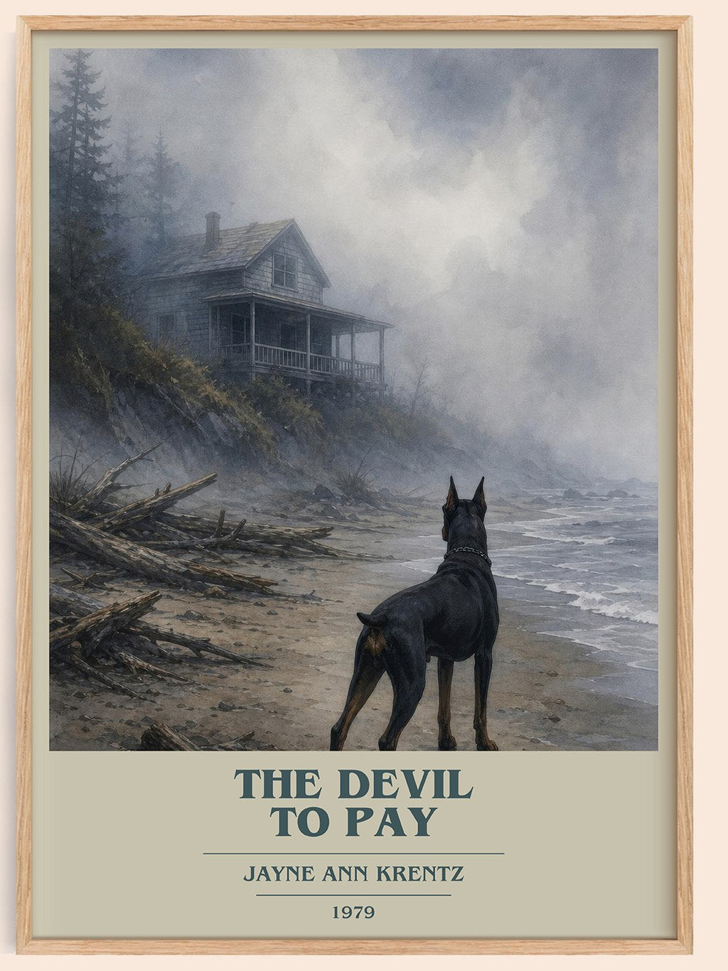 The Devil To Pay book cover book poster by Jayne Ann Krentz – framed literary art print