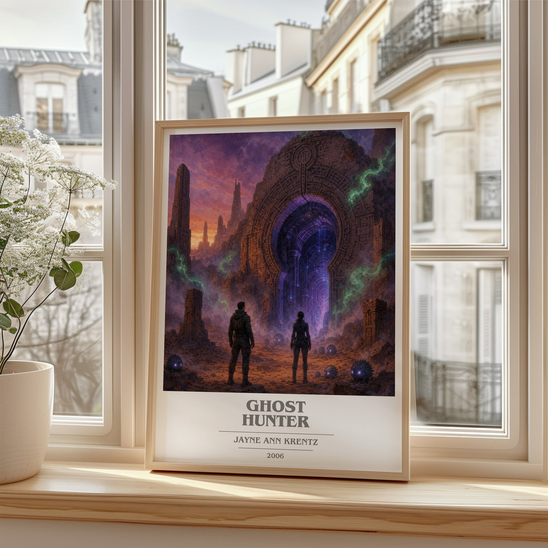 Ghost Hunter book cover poster colour and style options – Jayne Ann Krentz book art