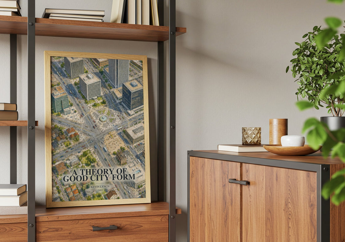 A Theory of Good City Form book watercolour illustration paper finish options – matte satin gloss