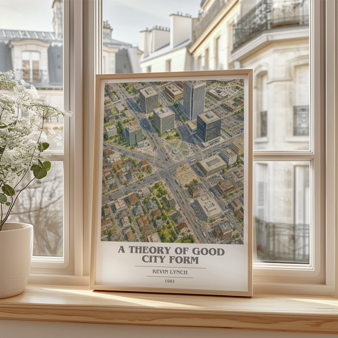 A Theory of Good City Form book cover poster colour and style options – Kevin Lynch book art