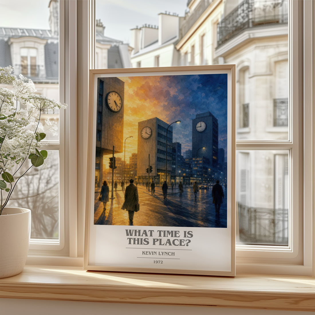 What Time is This Place? book cover poster colour and style options – Kevin Lynch book art