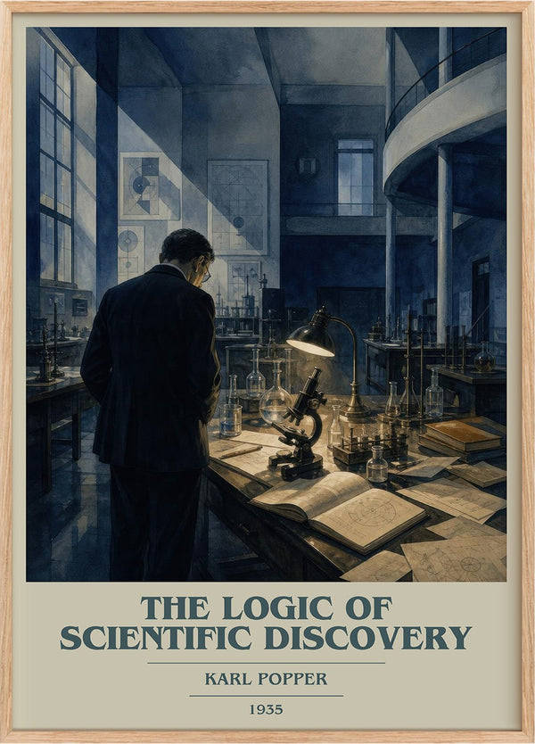 The Logic of Scientific Discovery Book Cover Poster by Karl Popper