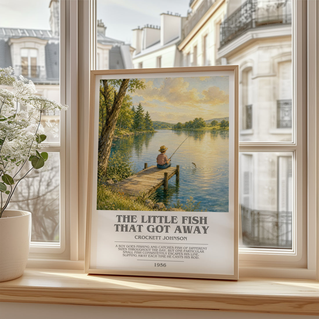 The Little Fish That Got Away bookish poster colour and style options – Crockett Johnson book art