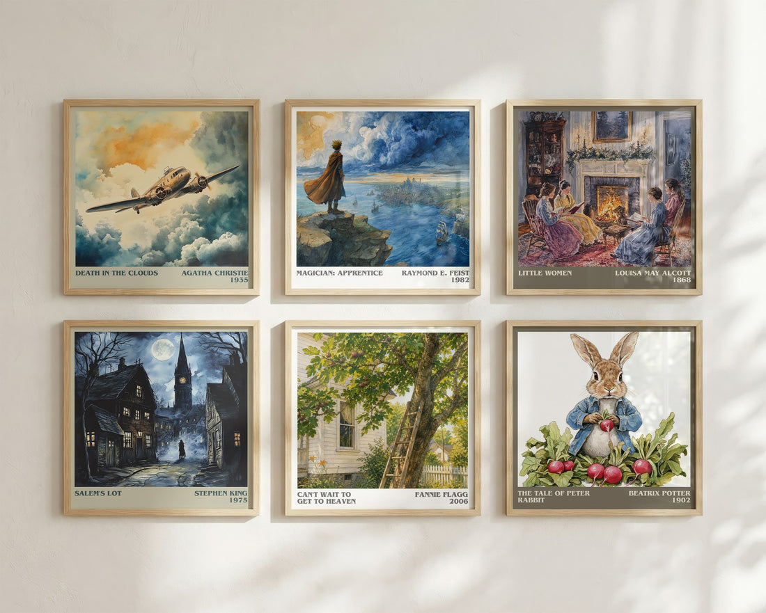Can't Wait to Get to Heaven literary art print colour and style options – Fannie Flagg book art