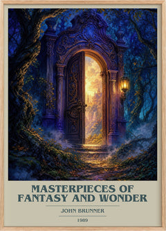 Masterpieces of Fantasy and Wonder Book Cover Poster by John Brunner