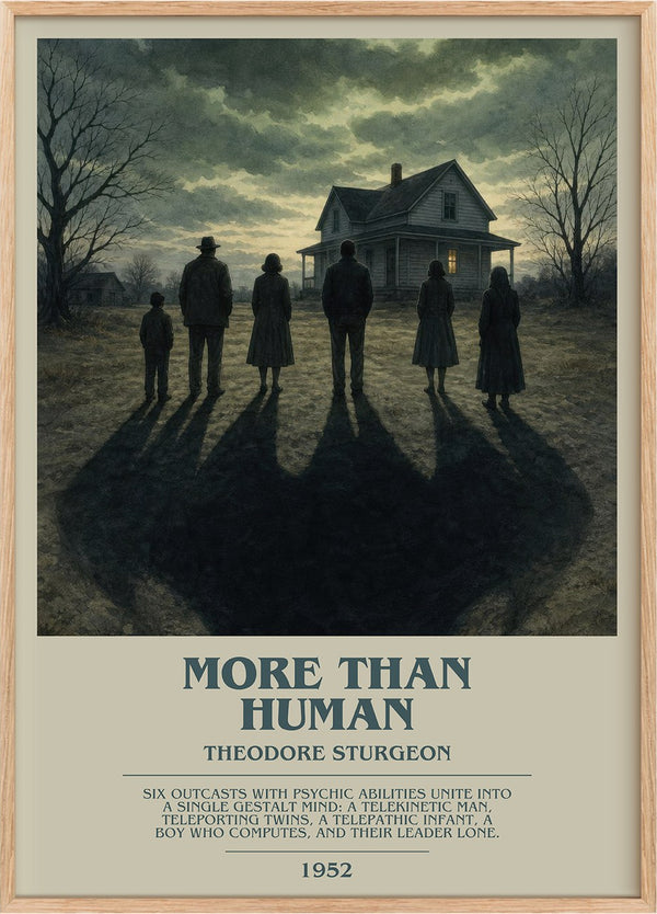 More Than Human Bookish Wall Art by Theodore Sturgeon