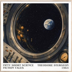Fifty short science fiction tales Literary Art Print by T. Sturgeon
