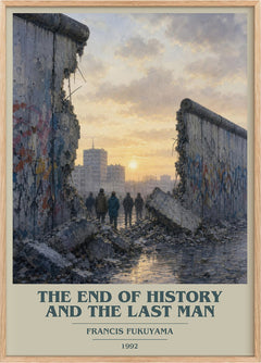 End of History and the Last Man Book Cover Poster by Francis Fukuyama