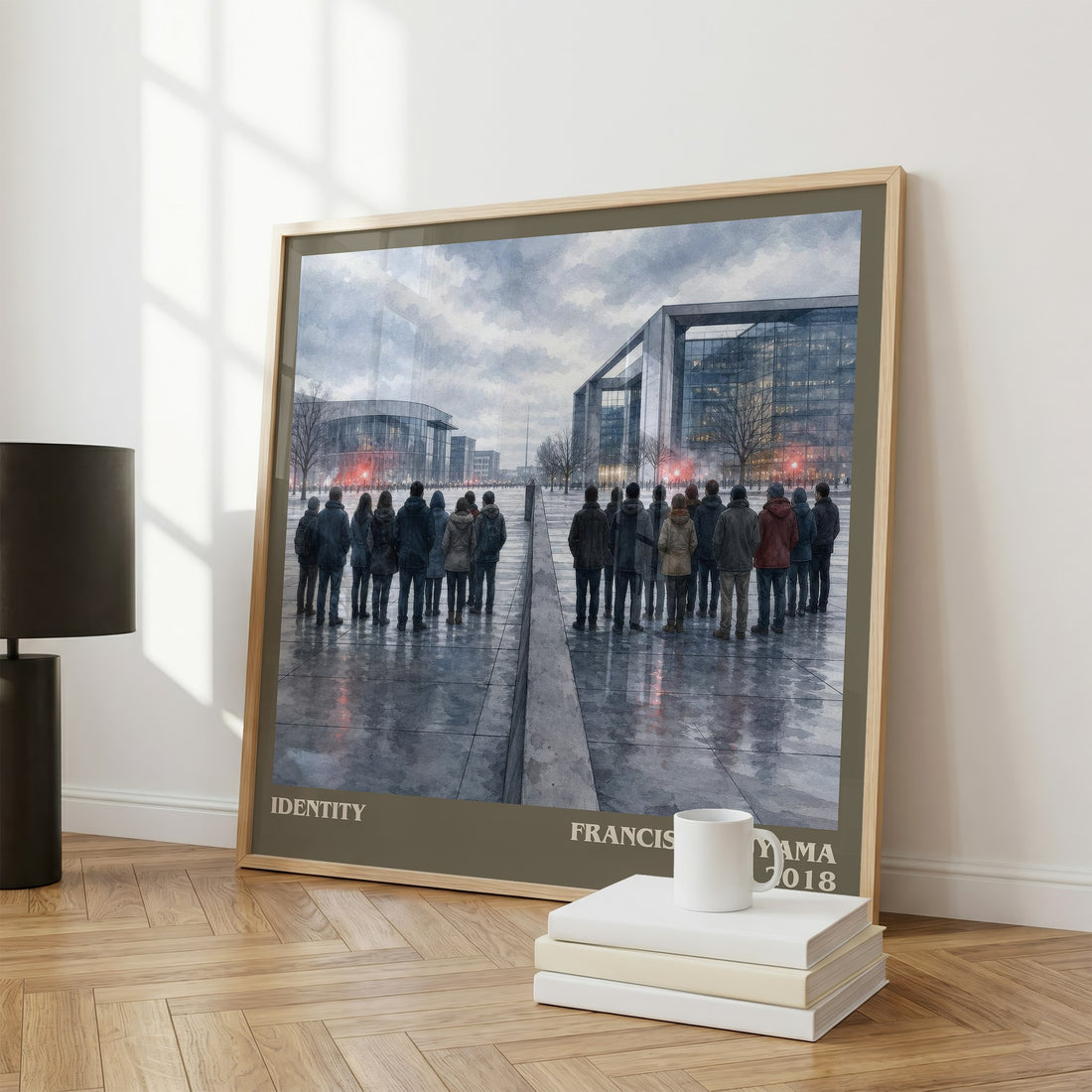 Identity literary print framed by window – literary home decor