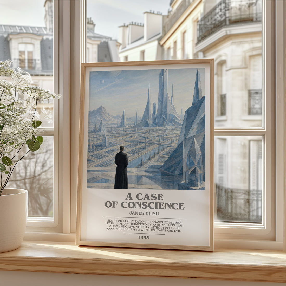 A Case of Conscience bookish poster colour and style options – James Blish book art