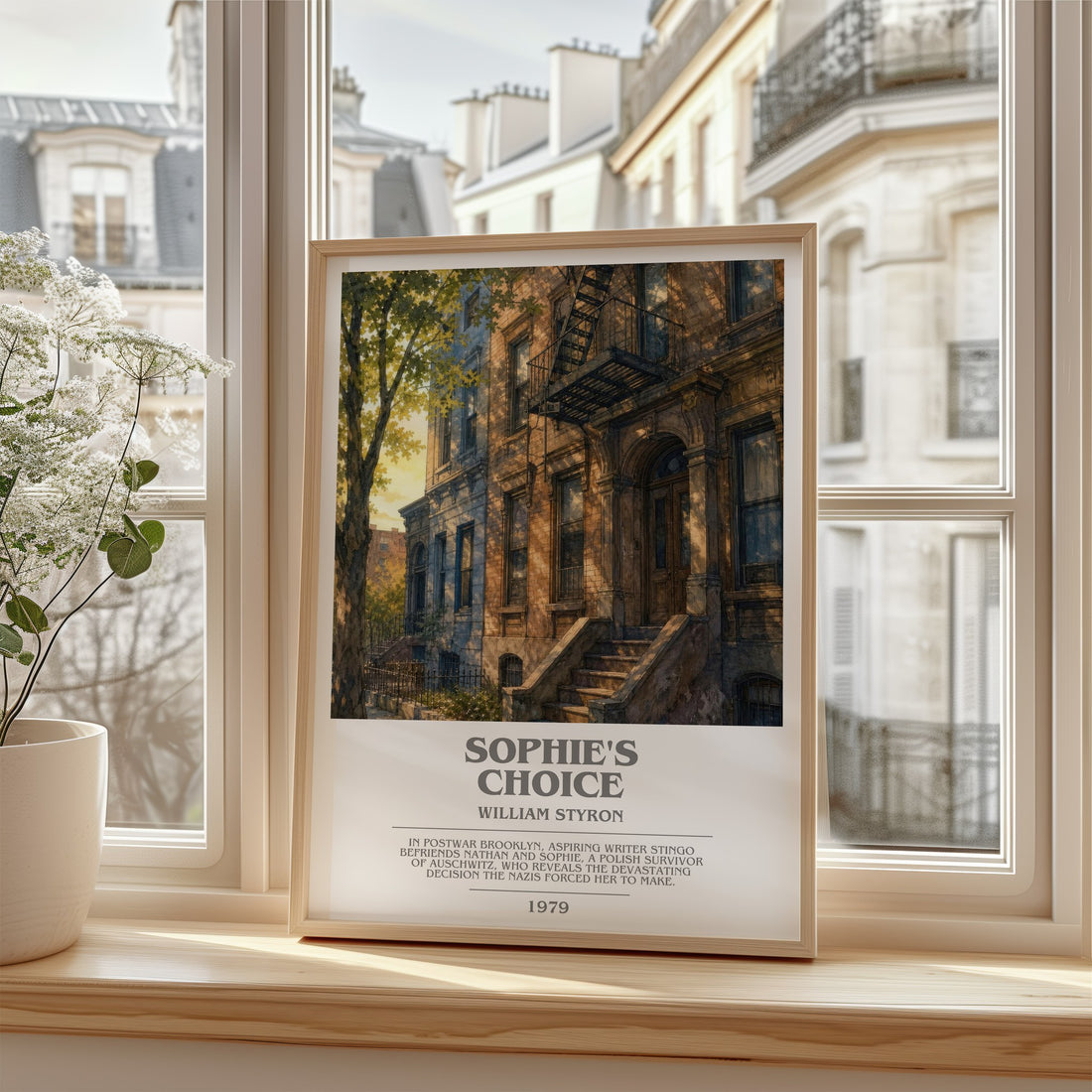 Sophie's Choice bookish poster colour and style options – William Styron book art