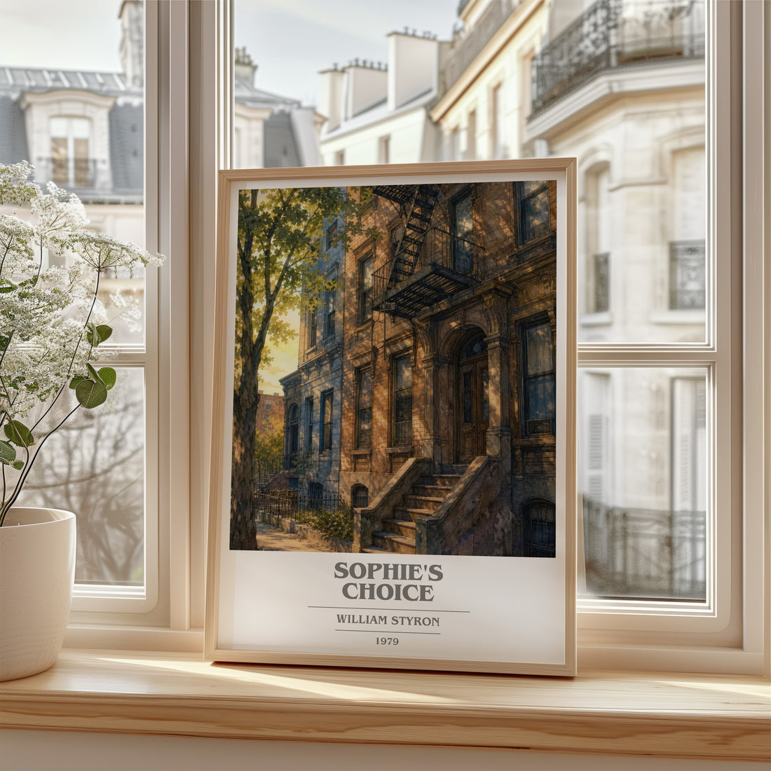 Sophie's Choice book cover poster colour and style options – William Styron book art