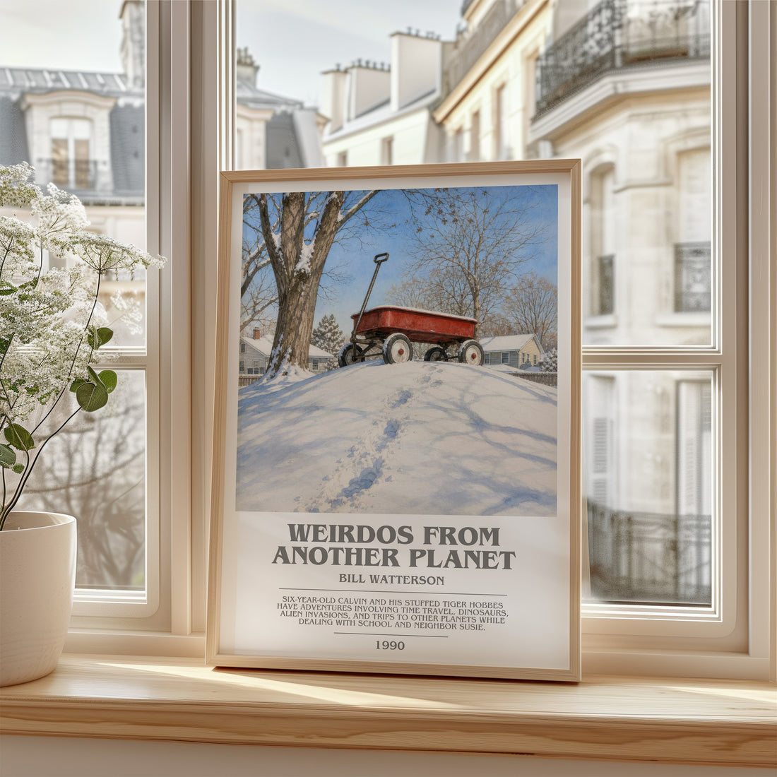 Weirdos from Another Planet bookish poster colour and style options – Bill Watterson book art