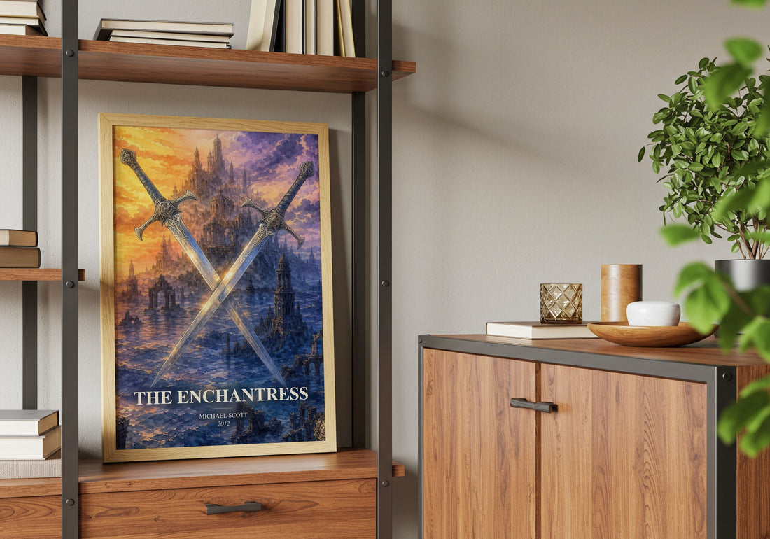 The Enchantress book watercolour illustration paper finish options – matte satin gloss