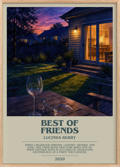 Best of Friends Bookish Wall Art by Lucinda Berry