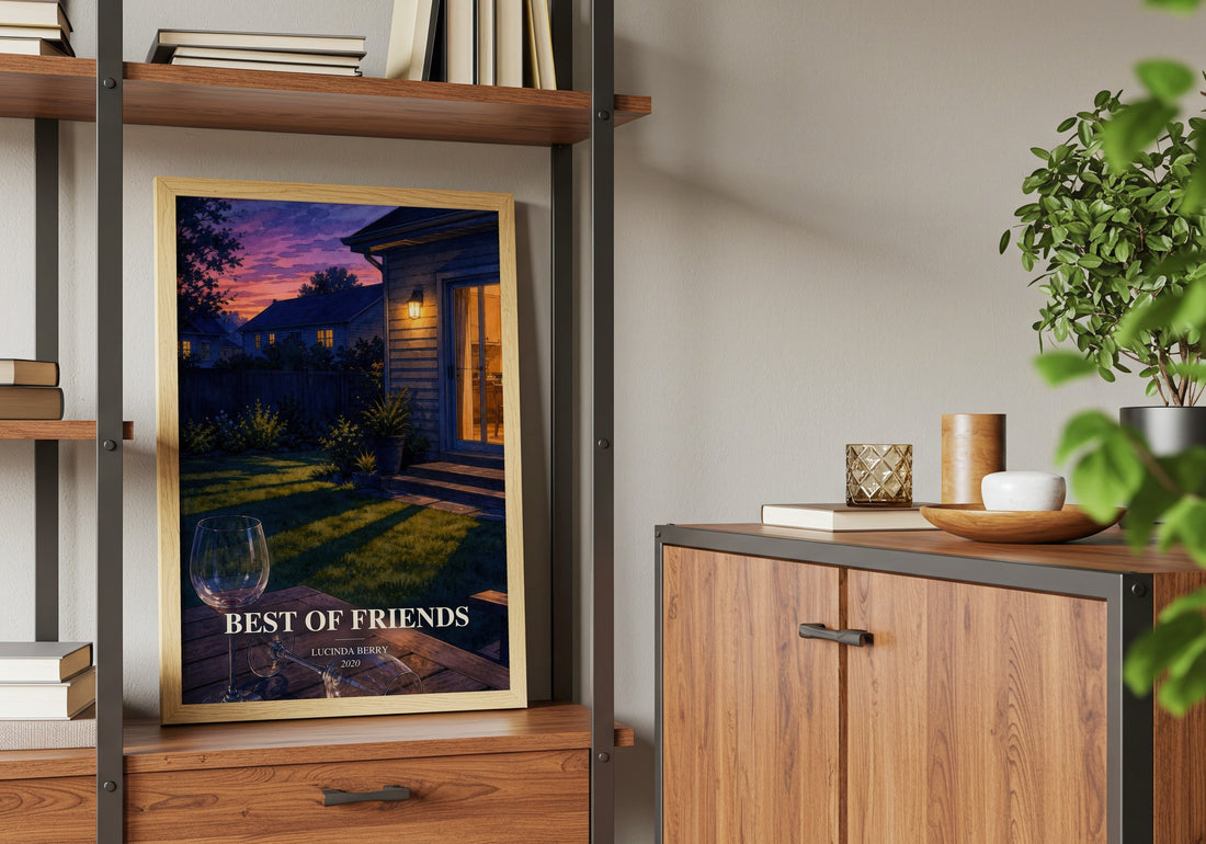 Best of Friends book watercolour illustration paper finish options – matte satin gloss