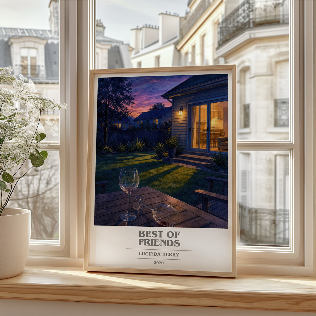 Best of Friends book cover poster colour and style options – Lucinda Berry book art