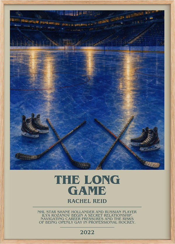 The Long Game Bookish Wall Art by Rachel Reid