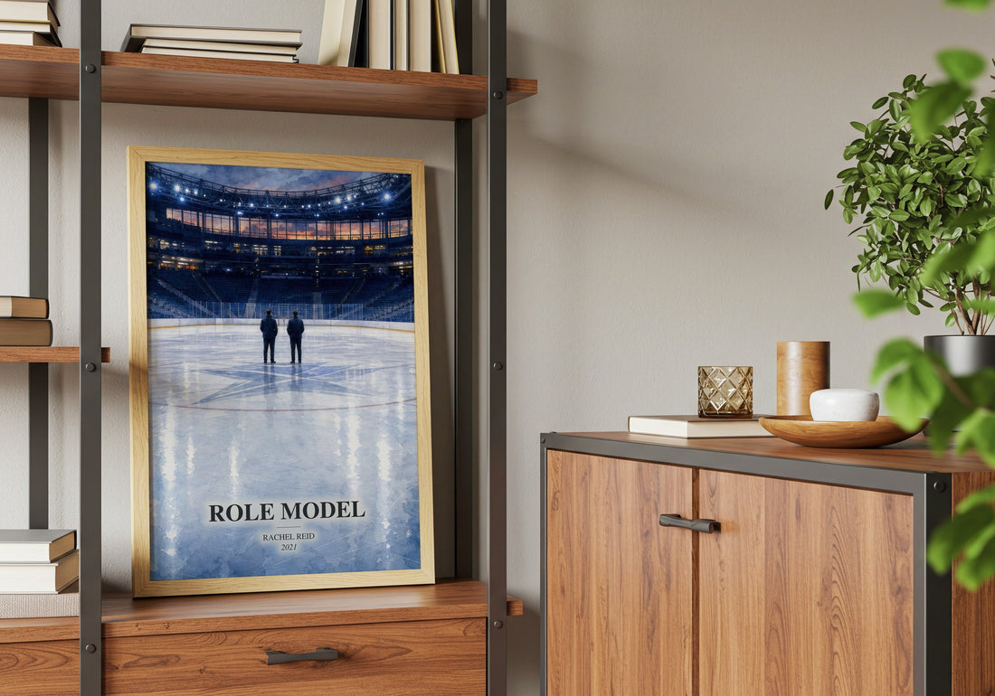 Role Model book watercolour illustration paper finish options – matte satin gloss