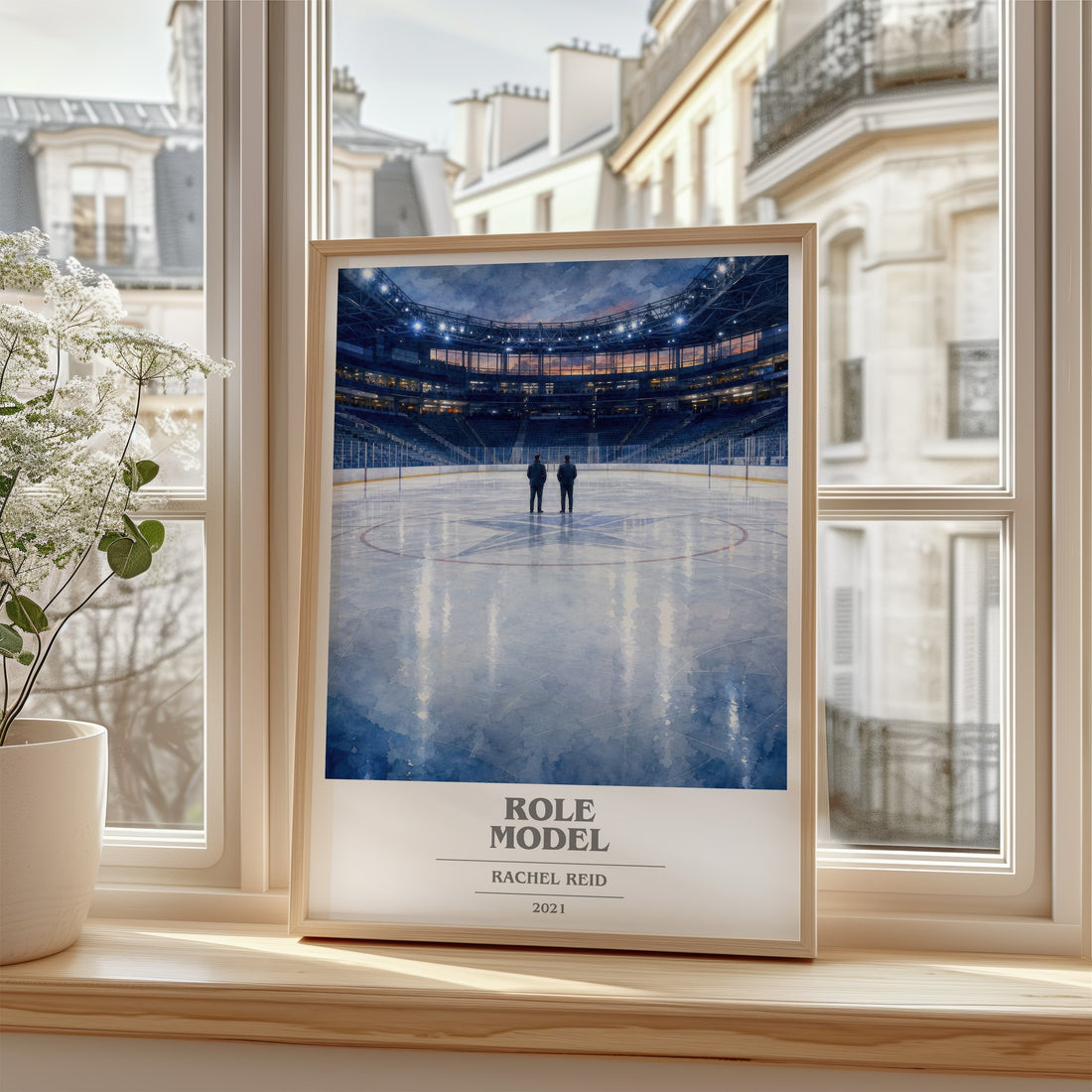 Role Model book cover poster colour and style options – Rachel Reid book art