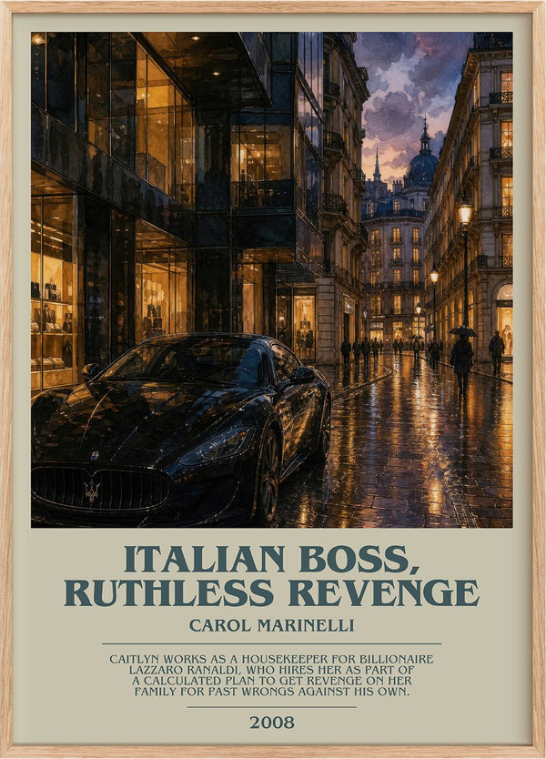 Italian Boss, Ruthless Revenge Bookish Wall Art by Carol Marinelli