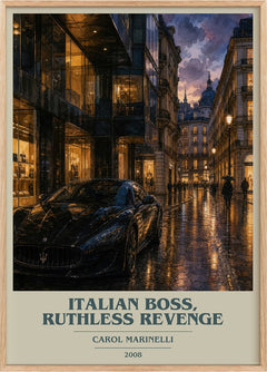 Italian Boss, Ruthless Revenge Book Cover Poster by Carol Marinelli