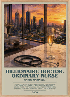 Billionaire Doctor, Ordinary Nurse Bookish Wall Art by Carol Marinelli