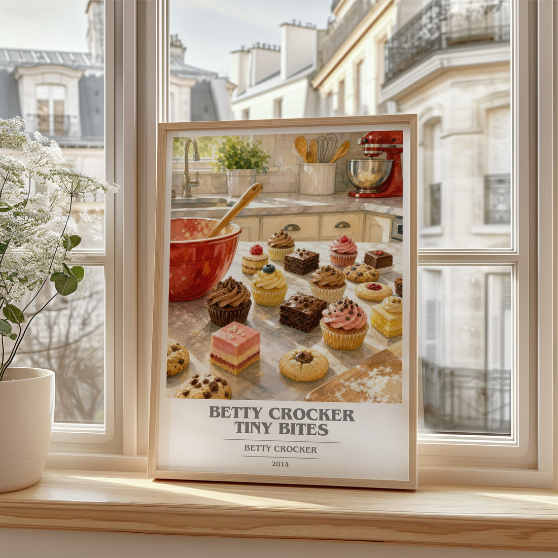 Betty Crocker tiny bites book cover poster colour and style options – Betty Crocker book art