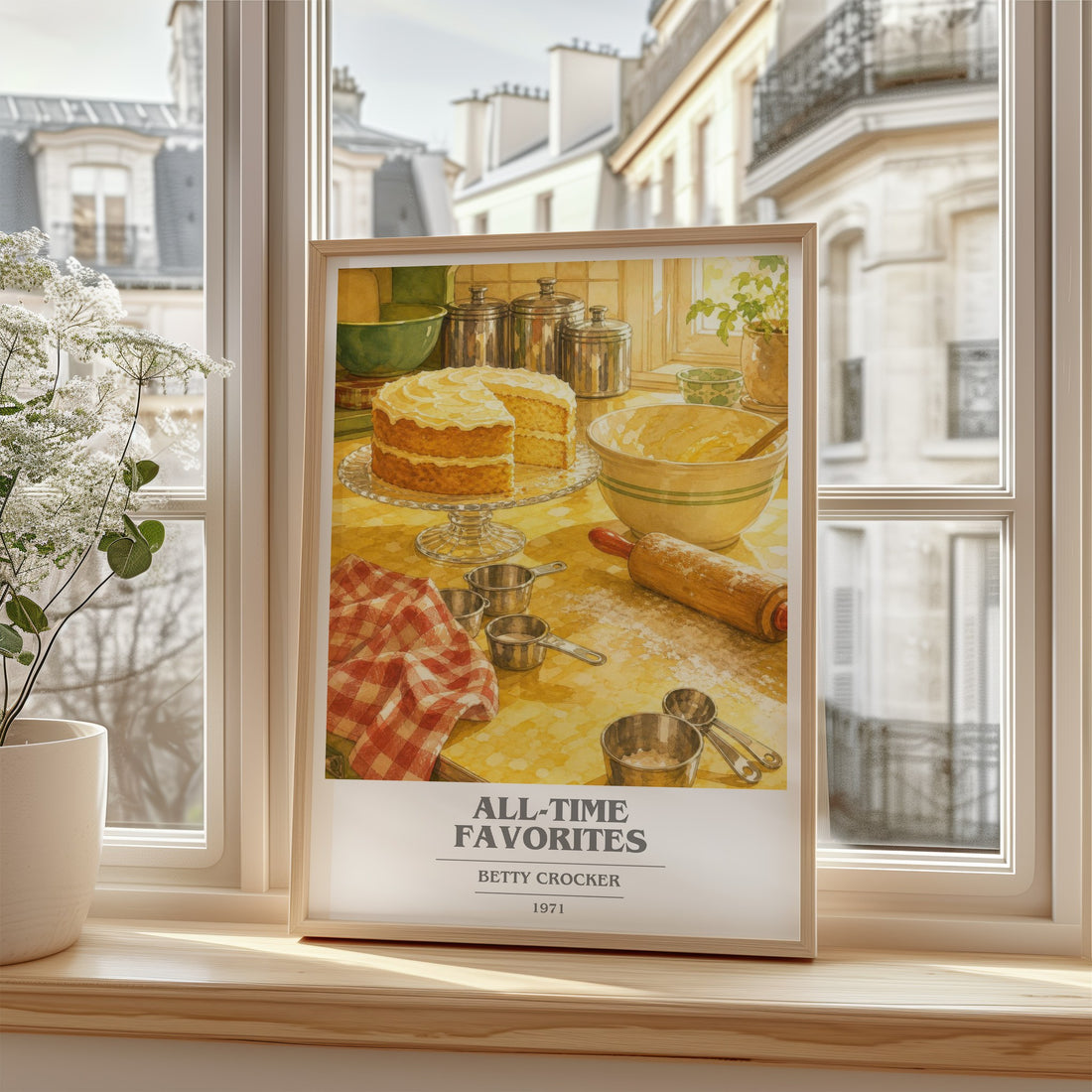 All-time favorites book cover poster colour and style options – Betty Crocker book art