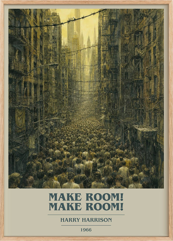 Make Room! Make Room! Book Cover Poster by Harry Harrison