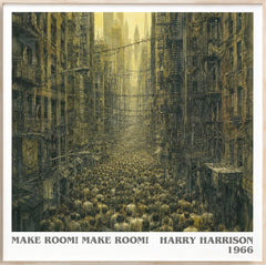 Make Room! Make Room! Literary Art Print by Harry Harrison