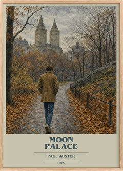 Moon Palace Book Cover Poster by Paul Auster