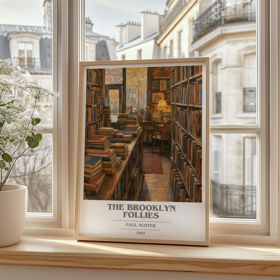 The Brooklyn Follies book cover poster colour and style options – Paul Auster book art