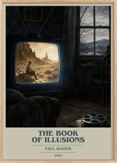The Book of Illusions Book Cover Poster by Paul Auster