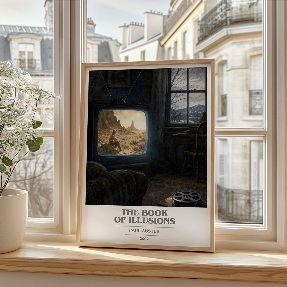 The Book of Illusions book cover poster colour and style options – Paul Auster book art