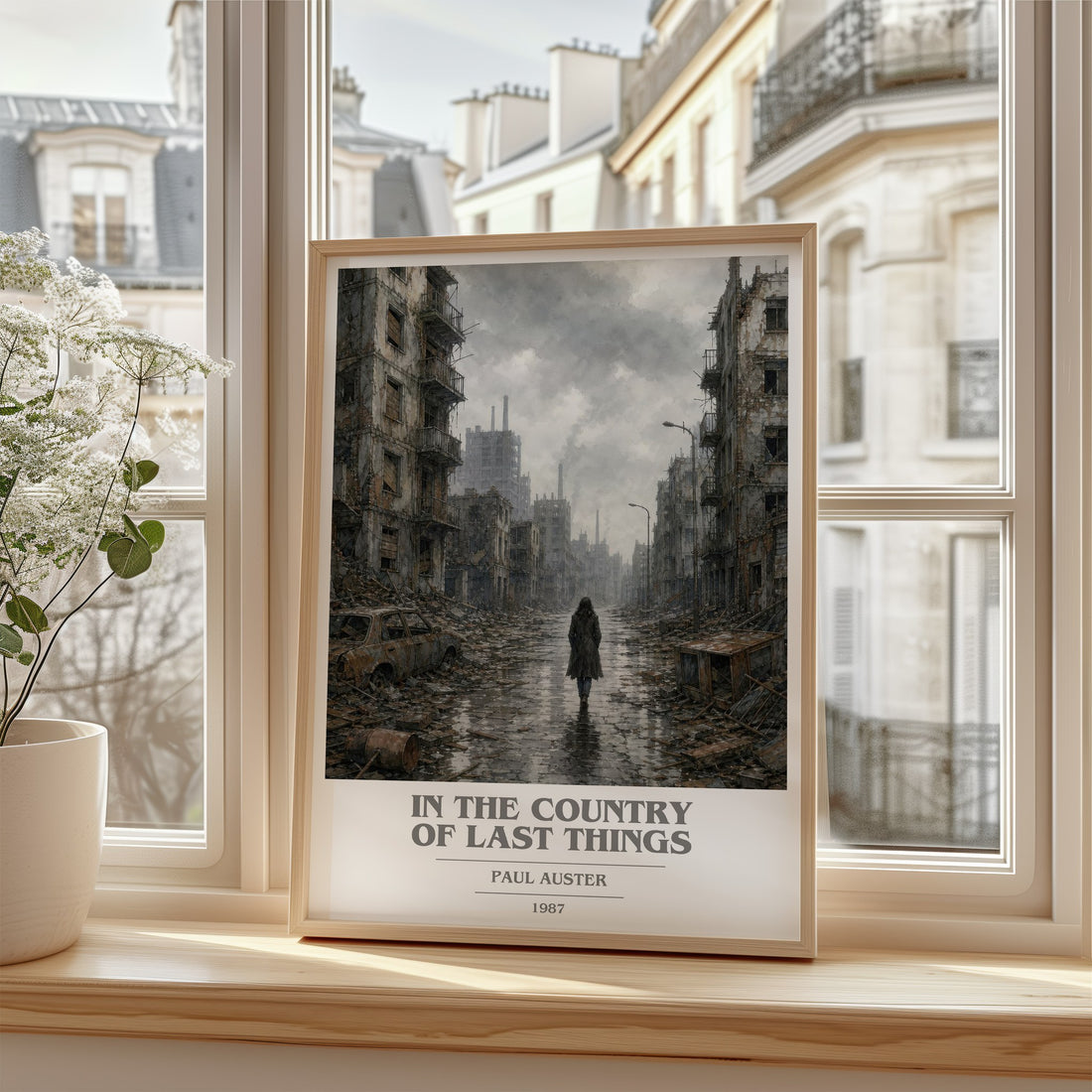 In the Country of Last Things book cover poster colour and style options – Paul Auster book art