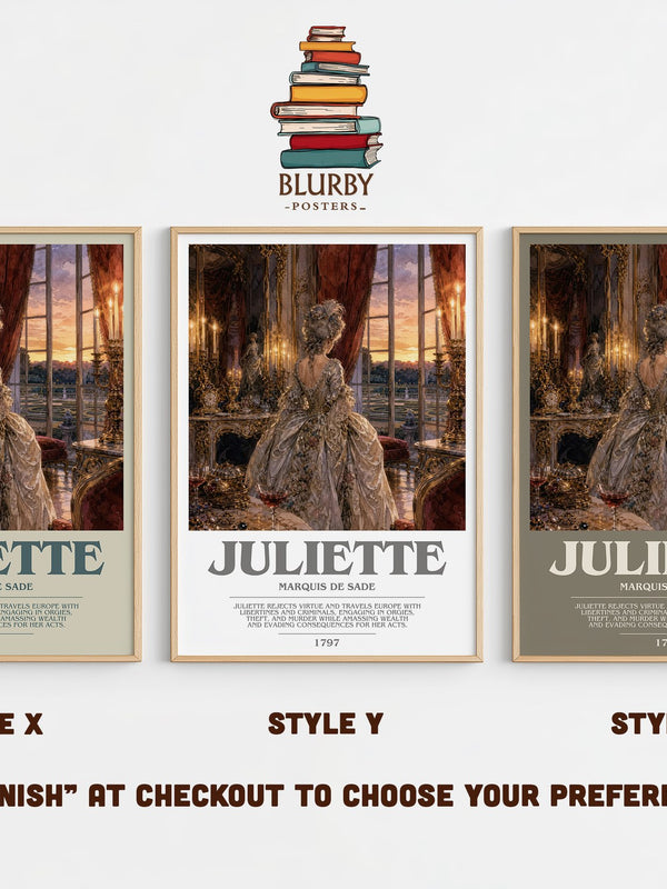 Juliette bookish print in frame leaning in hallway – philosophy wall art