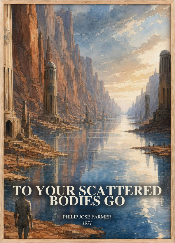 To your scattered bodies go Book Watercolour Illustration by P. Farmer