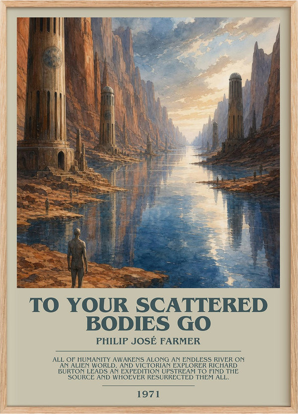 To your scattered bodies go Bookish Wall Art by Philip José Farmer