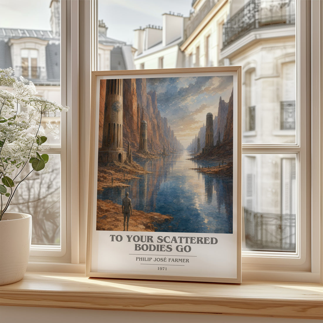To your scattered bodies go book cover poster colour and style options – Philip José Farmer book art